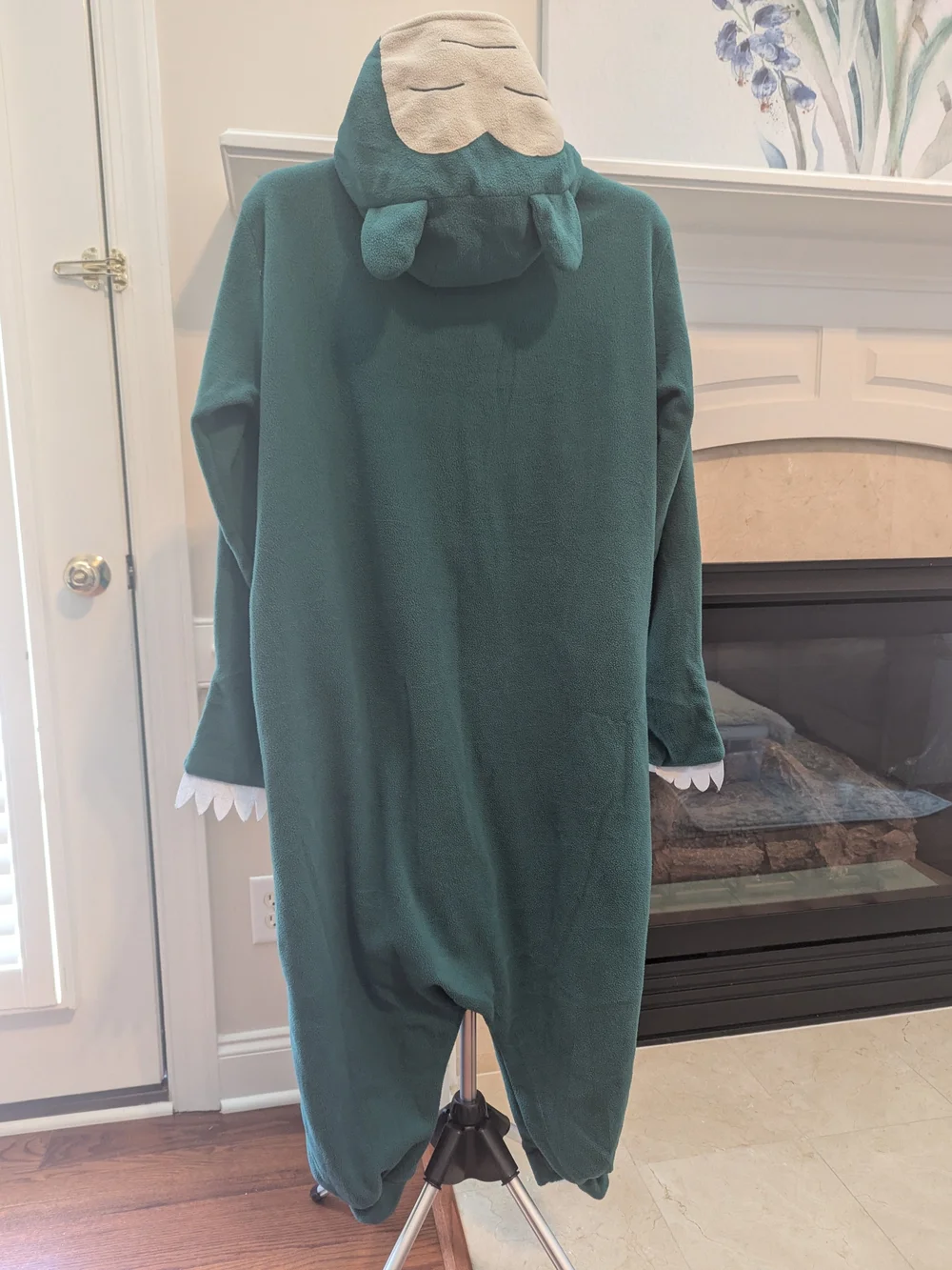 Green Snorlax-Style Kids or Small Adult Plush Hooded Costume